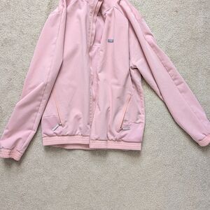 Figs Pink Bomber Jacket